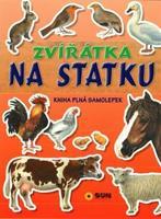 Zvířátka na statku kniha plná samolepek